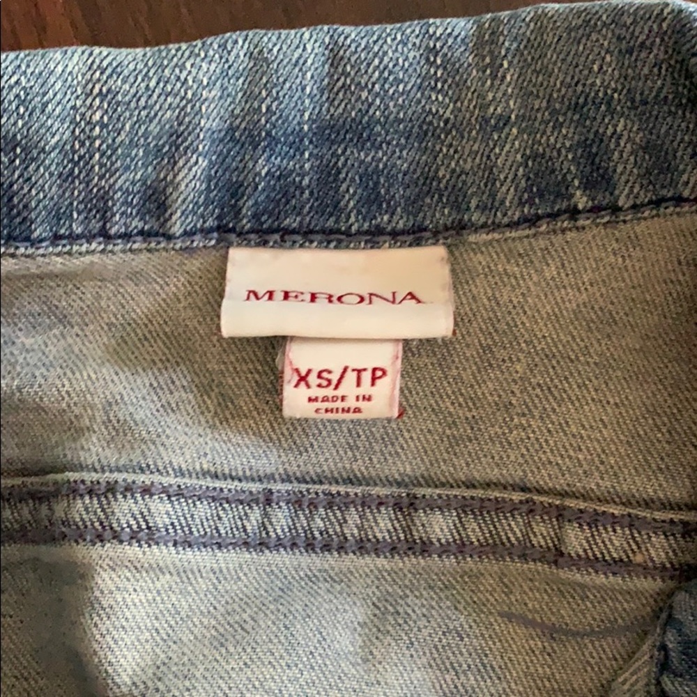 Merona Distressed Denim Jacket - Picture 2 of 4